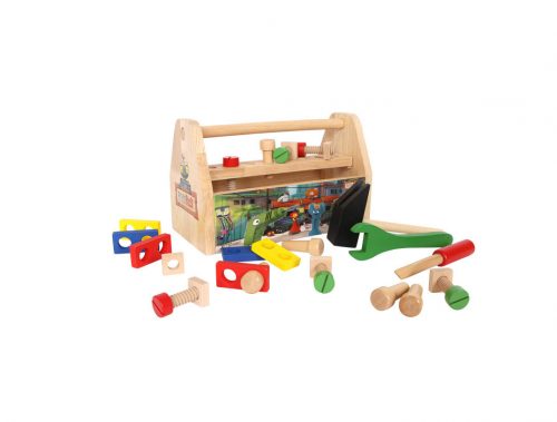 Boîte à outils en bois pour enfant