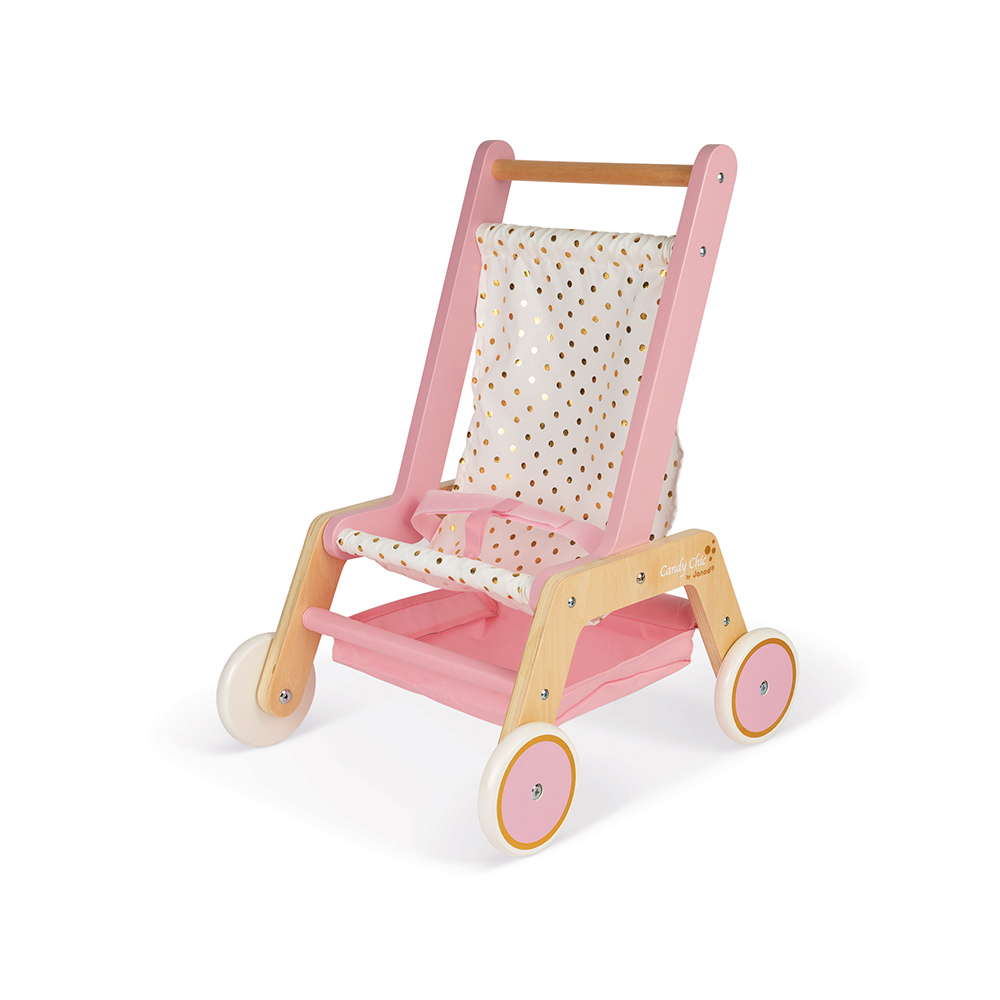 Poussette Lola Pour Poupée Etoiles Bleu Rose à Prix