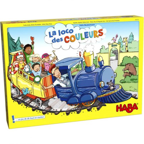 La loco des couleurs jeu de chance Jeu de dés revendeur officiel HABA jeu de société enfant magasin de jouets en bois jeu d'apprentissage 97410 St pierre 974 La Réunion
