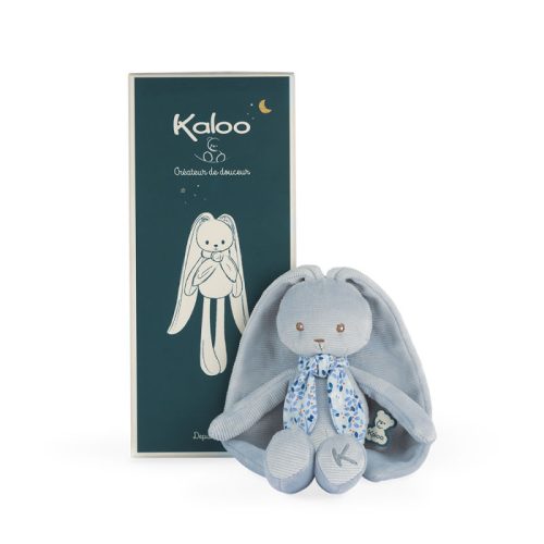 Peluche pantin lapin bleu marque KALOO peluche de qualité idée cadeau bébé magasin de jouets en bois à st pierre 97410 Livraison LA REUNION 974
