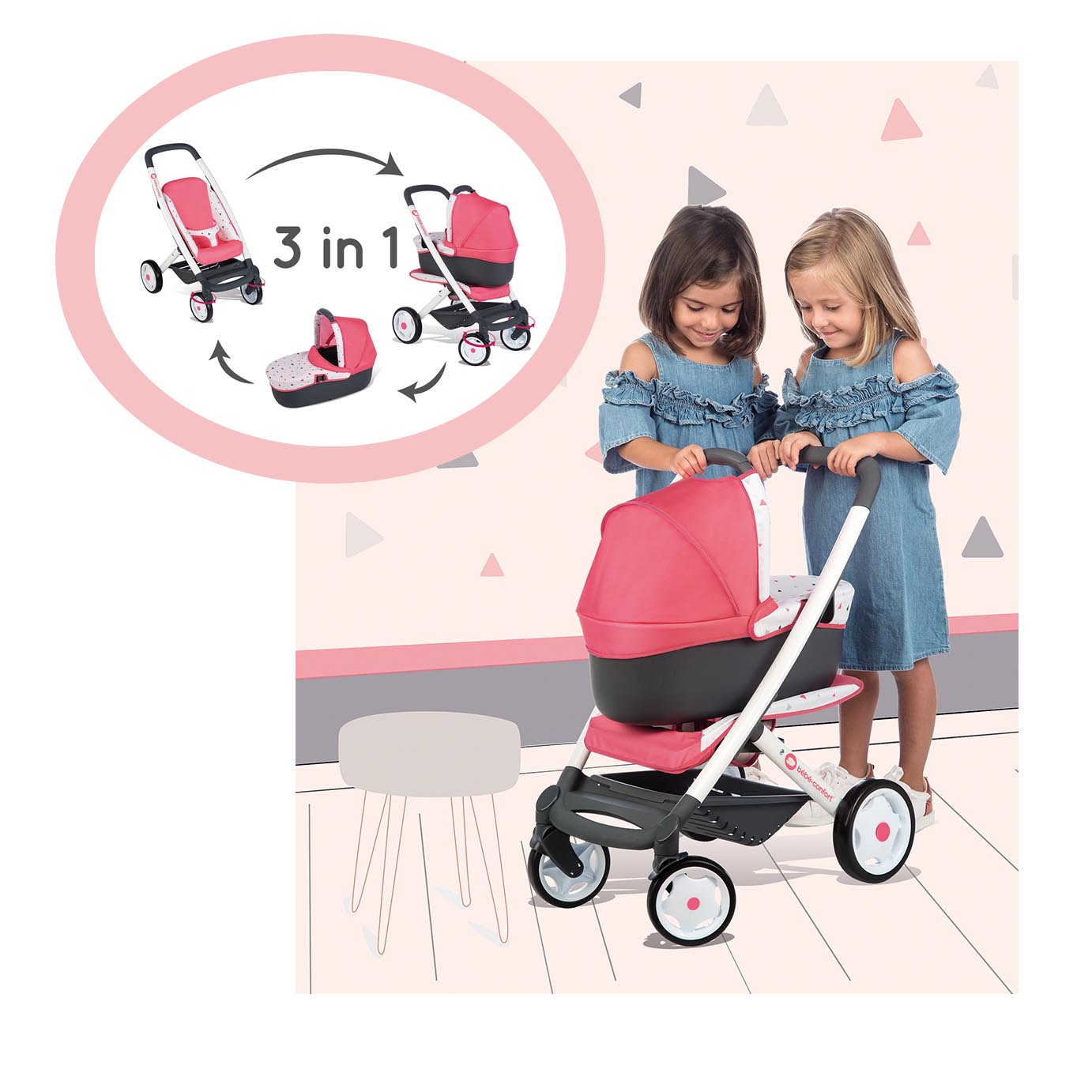 Poussette Et Landeau 3 En 1 Pour Poupee Confort Poussette Et Landeau 3 En 1 Pour Poupee Confort