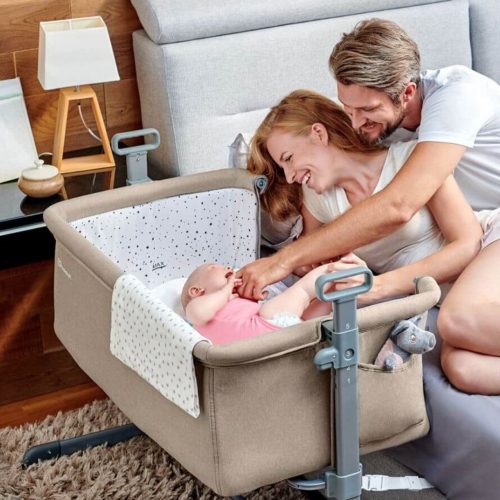 lit cododo pour bébé naissance beige