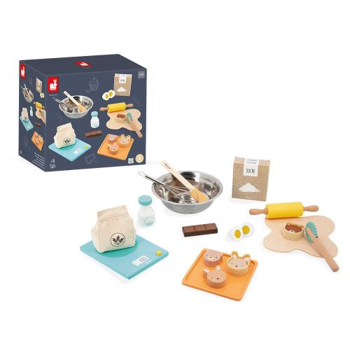 Mon atelier pâtisserie dinette enfant accessoires cuisines revendeur officiel JANOD jouet en bois magasin de jouet saint pierre 97410 La Réunion 974