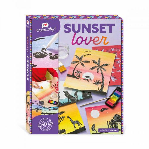 Sunset lover loisirs créatifs peinture 3D revendeur JANOD magasin de jouets en bois à st pierre 97410 livraison LA REUNION 974