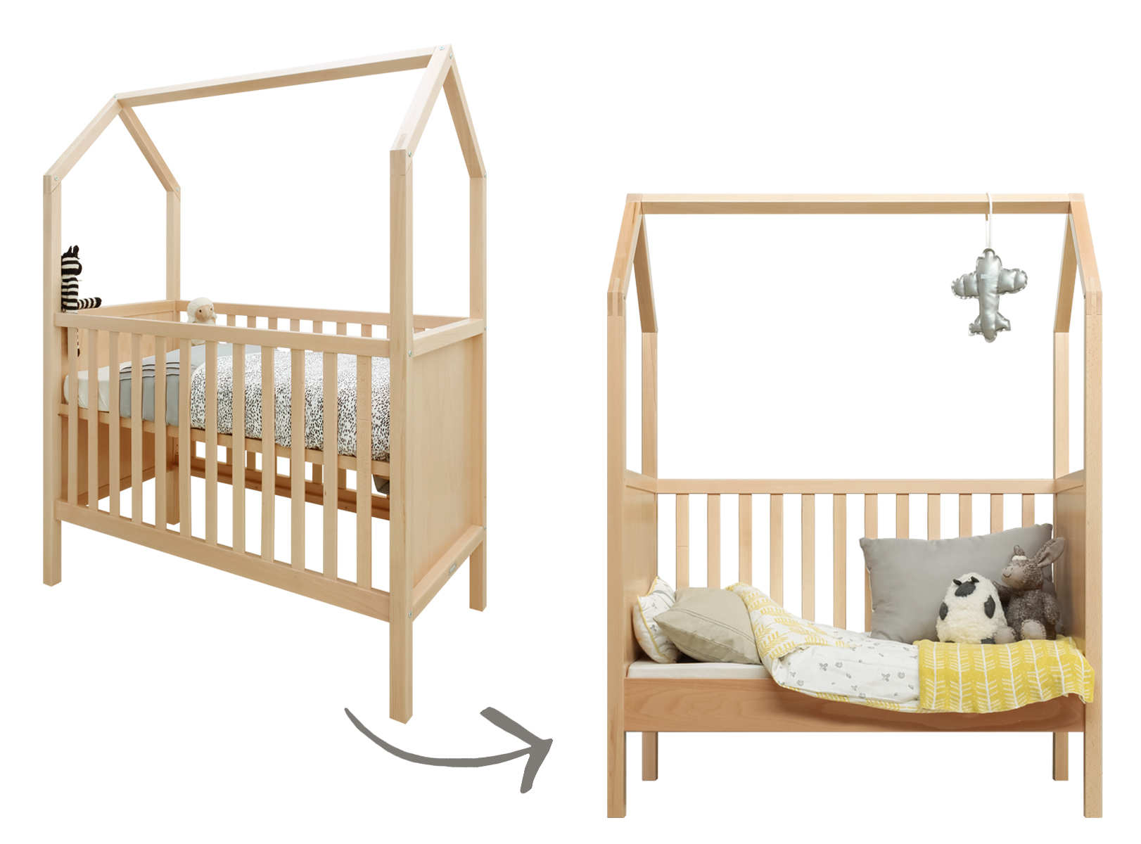 Berceau évolutif SCANDINAVE, Chambre bébé - Berceau