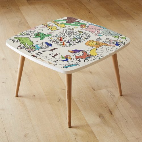 Coloritable SAVANE table à colorier mobilier montessori magasin de déco pour chambre d'enfants à st pierre 97410 la Réunion 974