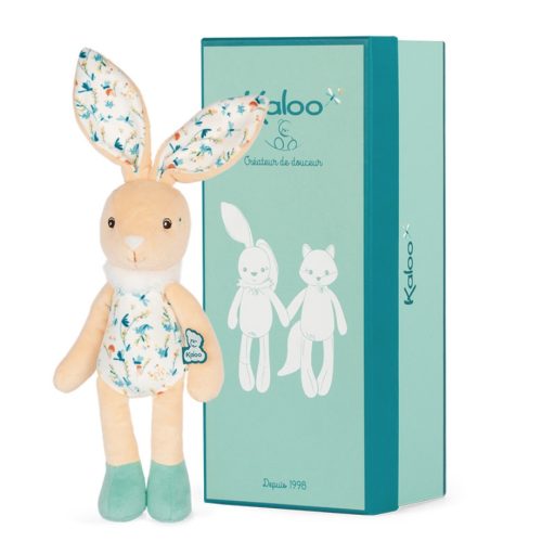 Peluche pantin justin le lapin revendeur officiel KALOO magasin de jouet pour bébé et enfants st pierre 97410 La Réunion 974 cadeau naissance