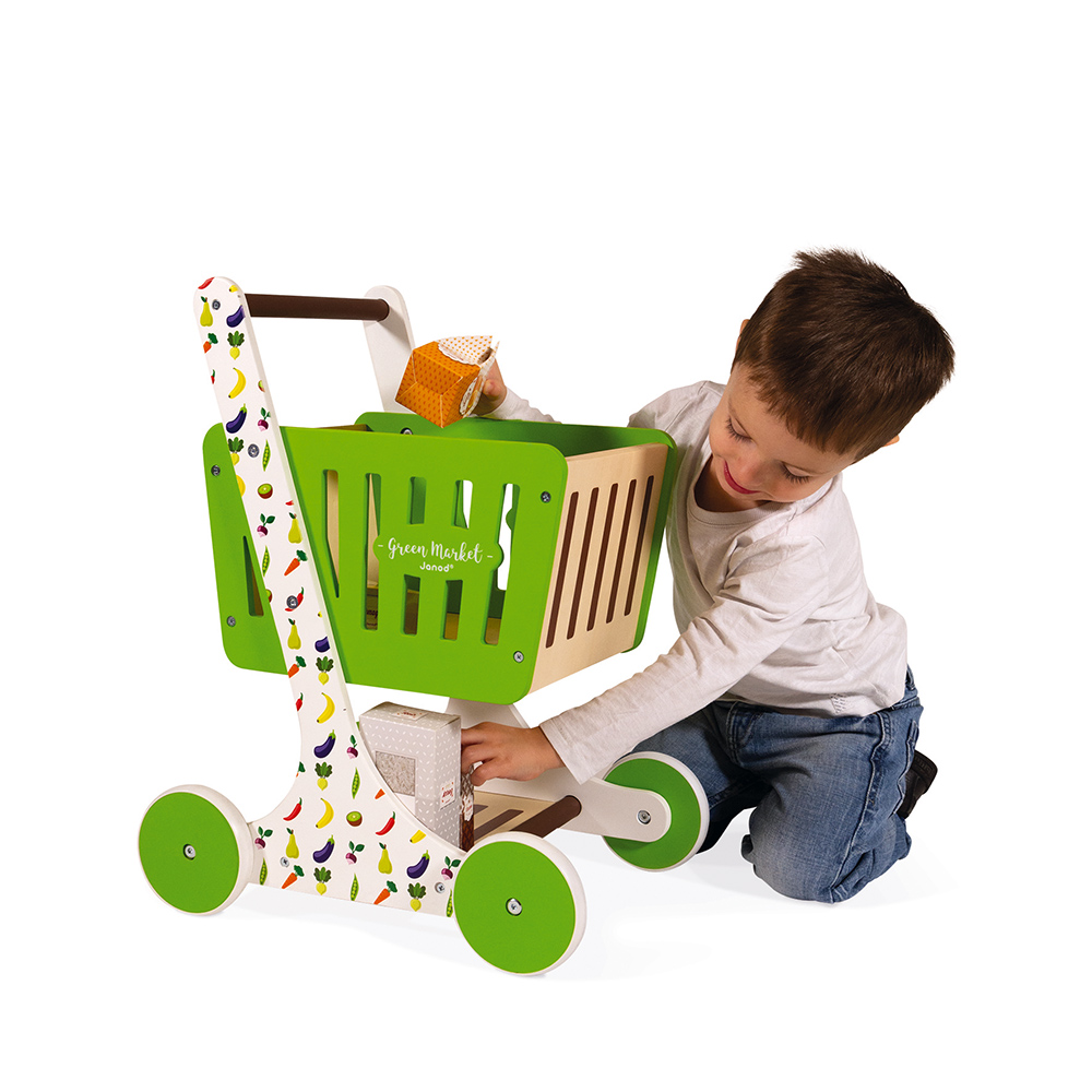 Chariot De Course En Bois Green Market