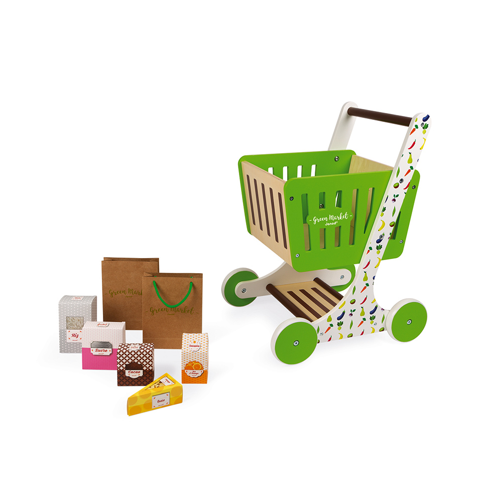 Chariot De Course En Bois Green Market