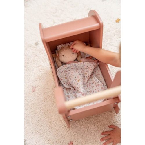 Landau en bois pour poupée FLOWERS & BUTTERFLIES avec accessoires little dutch jeu enfant magasin de jouet en bois à st pierre 97410 livraison REUNION 974