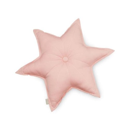 Coussin en coton bio ÉTOILE ROSE pour décoration chambre enfant ile de la réunion