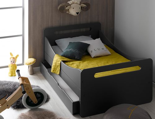 lit avec Tiroir de lit pour lit évolutif COLORS Ardoise boutique meuble pour jeune enfant saint pierre reunion 974