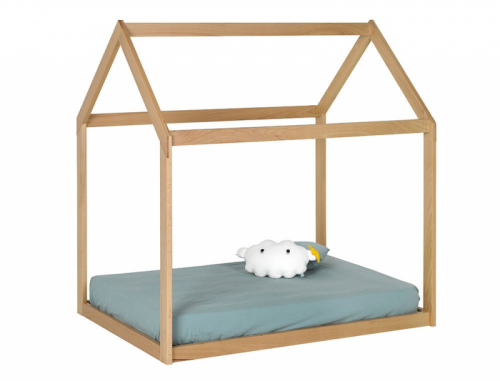 Lit évolutif cabane WOOD MONTESSORI Hêtre lit cabane magasin enfant ile de la réunion