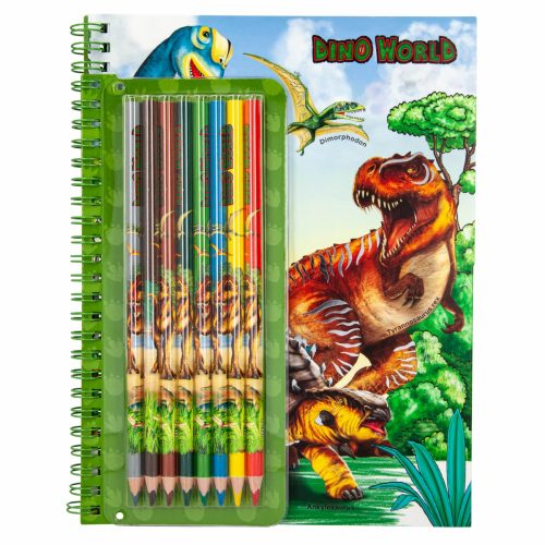Album à colorier avec crayons DINO WORLD