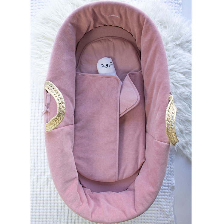 Couffin Souple En Osier Et Coton Bio Bois De Rose Couffin Souple En Osier Et Coton Bio Bois De Rose