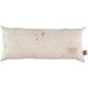 Coussin rectangle coton Bio HARDY GOLD STELLA NATURAL
