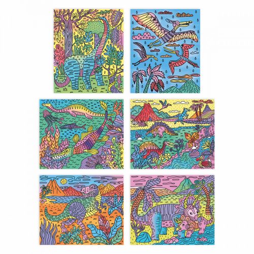 Peinture magique dinosaures peinture avec pinceau à eau revendeur officiel JANOD magasin de jouets en bois à st pierre 97410 livraison ile de la Réunion 974