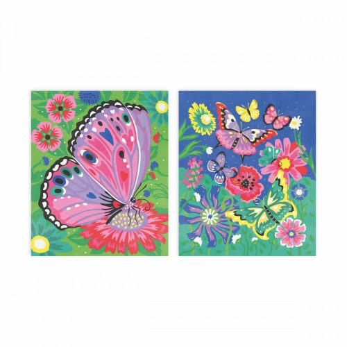 Peinture au Numéro Aquarelle Papillons loisirs créatifs enfant activité peinture revendeur officiel JANOD magasin de jouets en bois à st pierre 97410 livraison ile de la Réunion 974