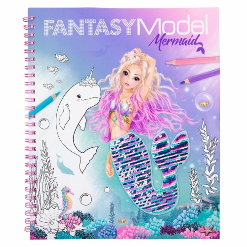 Album à colorier avec paillettes MERMAID