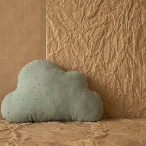 Coussin Cloud TOFFEE SWEET DOTS EDEN GREEN
