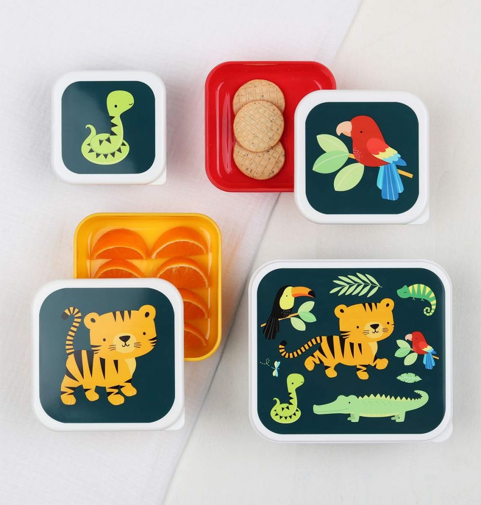 Set De 4 Boîtes à Goûter Tokidoki - Colorées Et Empilables - Pour Snacks, Repas Ou Restes