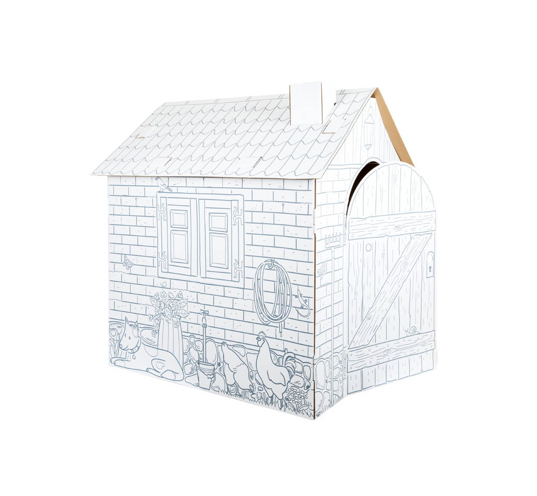 Maison De Jeu A Colorier