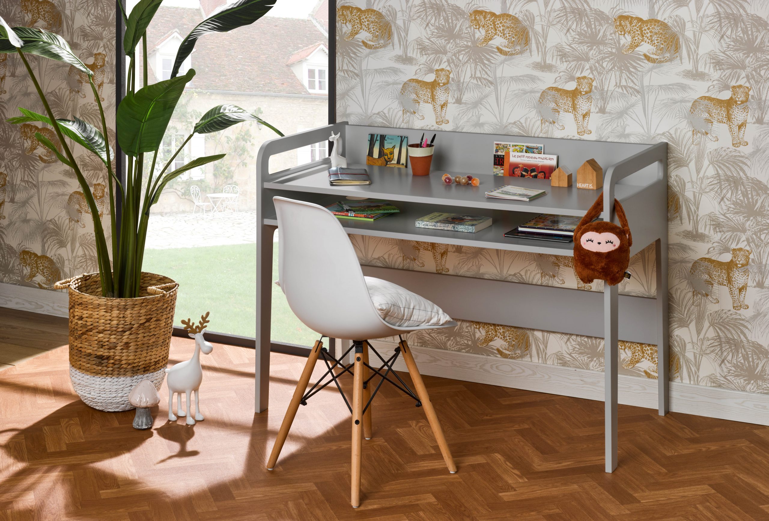 Bureau GRAPHIC GRIS PERLE 