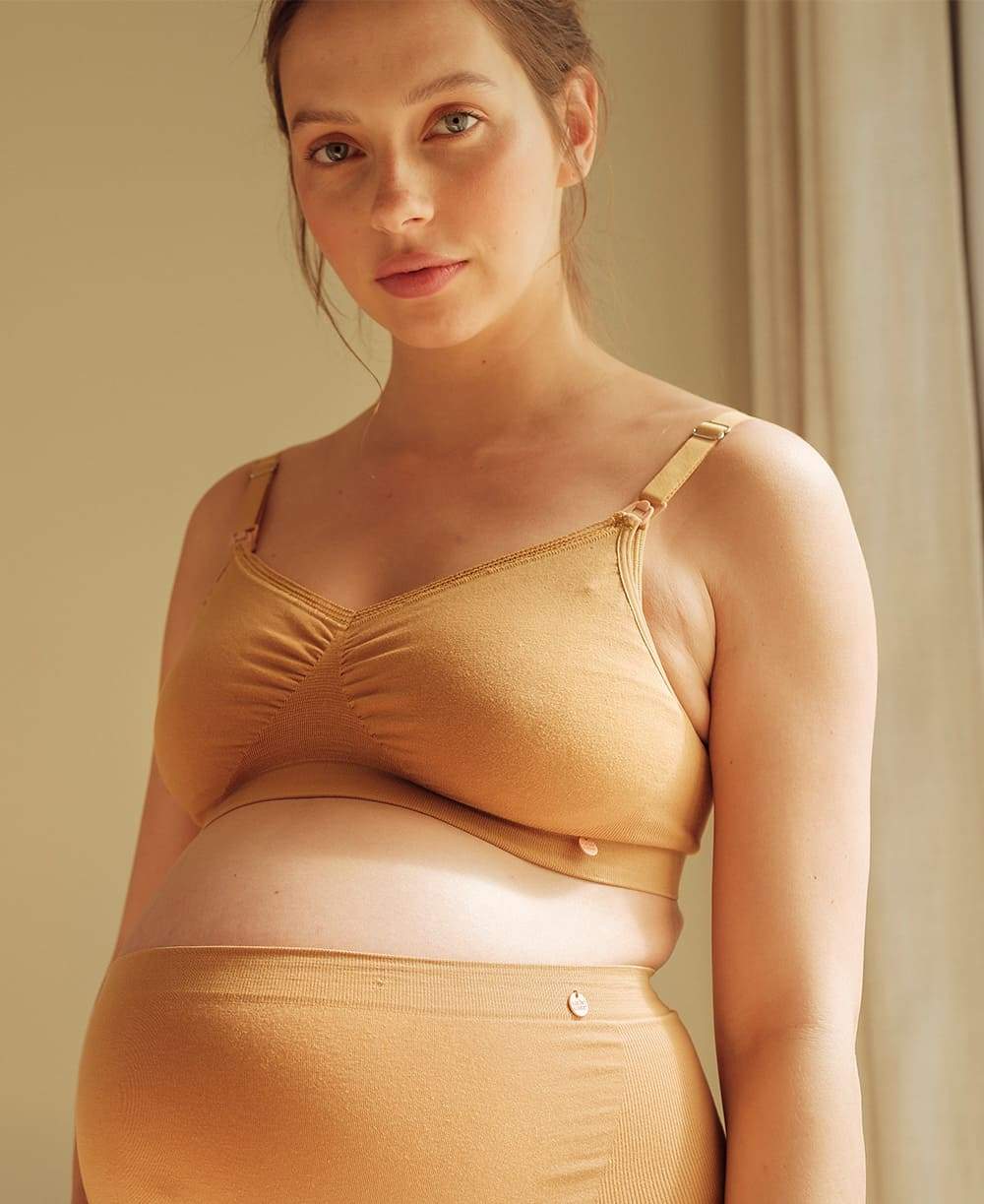 Culotte de grossesse taille haute en Coton Bio ORGANIC ROSE 