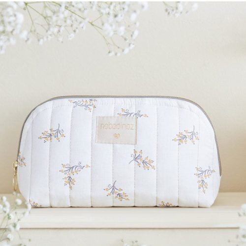 GRANDE trousse de toilette Vanity case en 100% coton biologique revendeur nobodinoz livraison reunion 974 FLORE