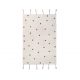 Tapis rectangle en coton POIS AMBRE TERRACOTA