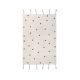 Tapis rectangle en coton POIS AMBRE TERRACOTA