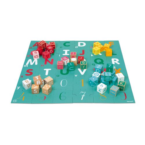 KUBIX puzzle 40 cubes lettres et chiffres revendeur janod st pierre reunion 974