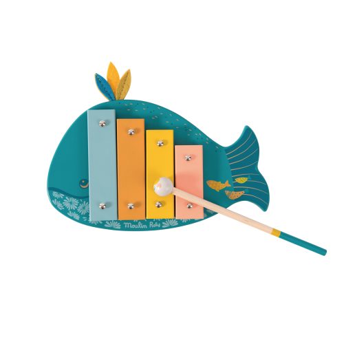 Xylophone en bois BALEINE LE VOYAGE D'OLGA revendeur MOULIN ROTY magasin jouets saint pierre ile de la reunion 974