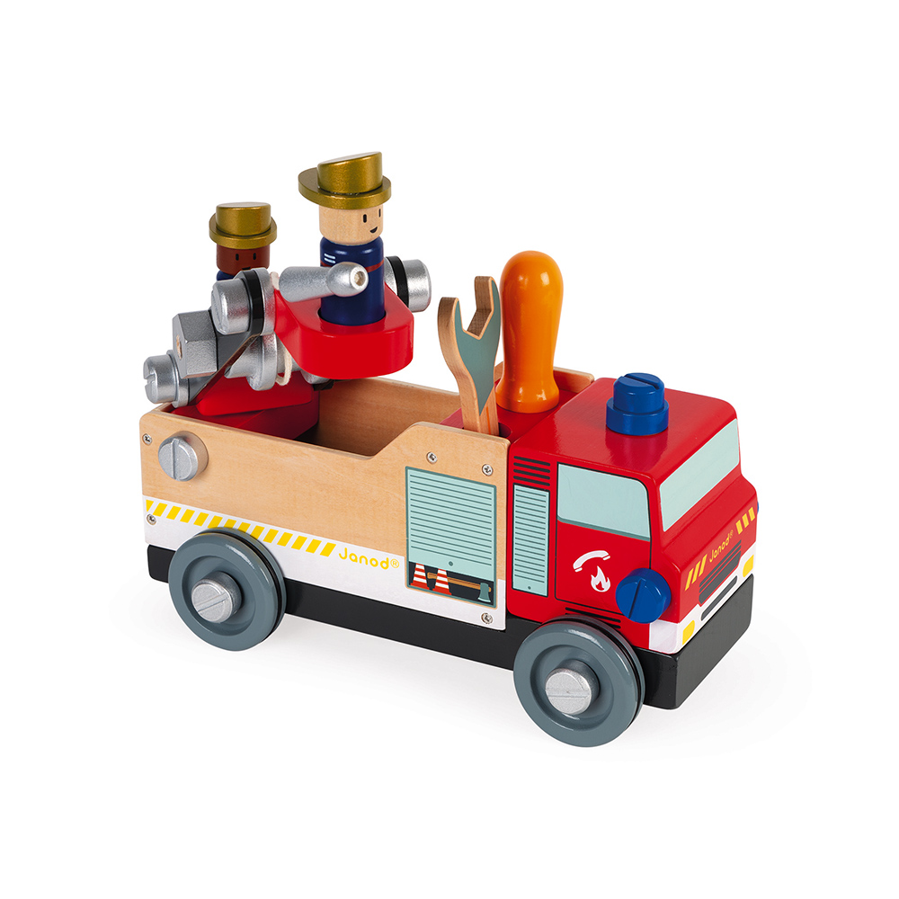 Camion de pompier en bois BRICO'KIDS 