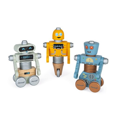 Robots en bois à construire BRICO'KIDS revendeur janod jouet imitation et bricolage enfant st pierre ile de la reunion 97410 974