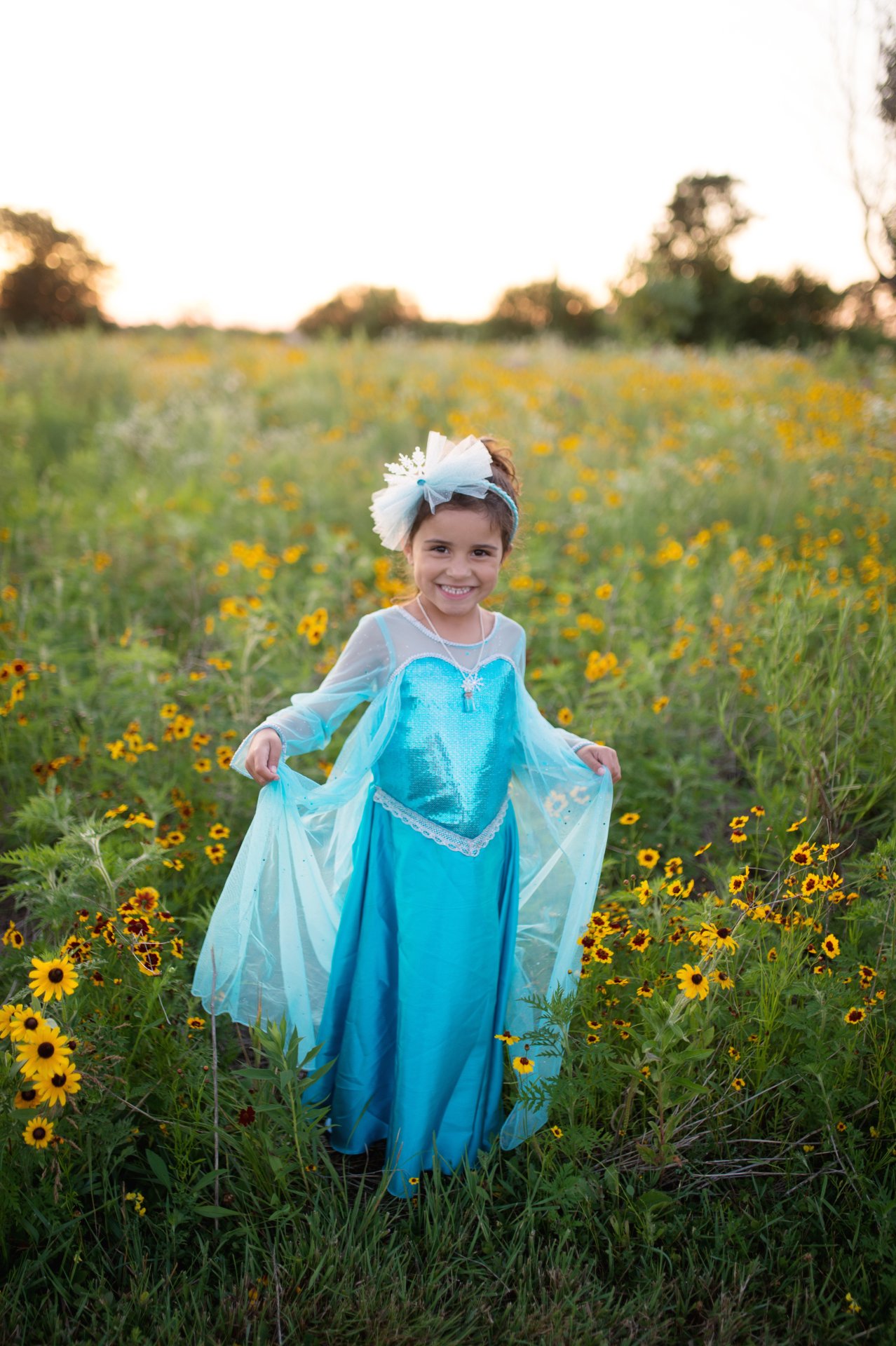 Costume Robe La Reine des Neiges Elsa Enfant