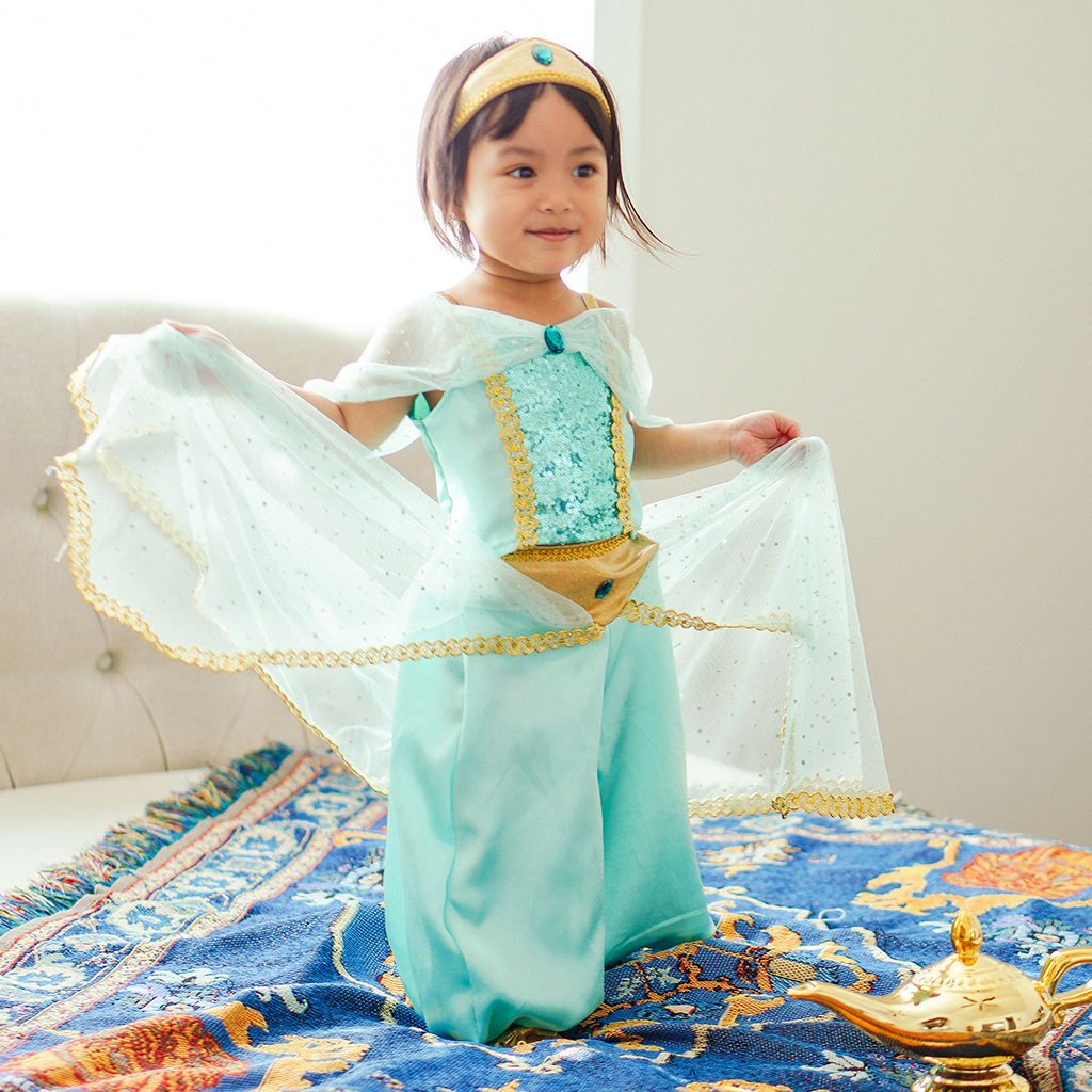 Costume Princesse Disney aladin Déguisement jasmine enfant taille au choix