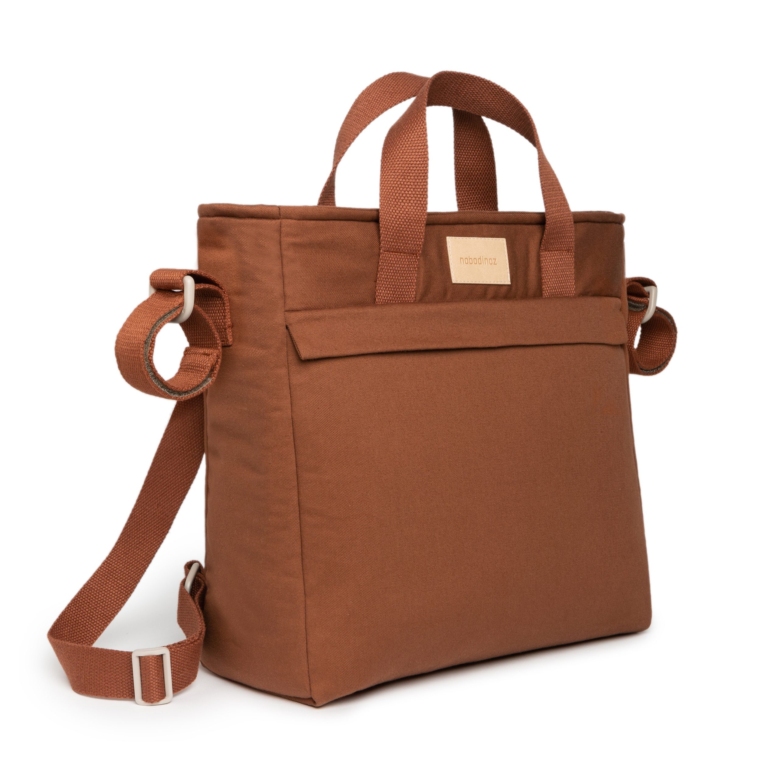 Nobodinoz - Sac organisateur de poussette Baby on the go - Argile