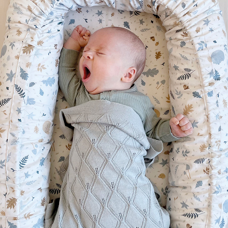 Barrière de lit bébé bleue 100% Polyester TEX BABY : la barrière