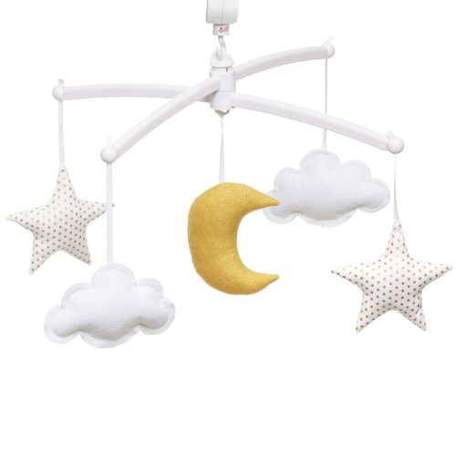 Mobile musical pouce et Lina lune et étoiles magasin puériculture décoration de chambre de bébé saint pierre reunion 974