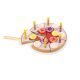 Gâteau d'anniversaire à découper avec bougies en bois aliments pour cuisine en bois magasin de jouet à Saint Pierre 97410 La Réunion 974