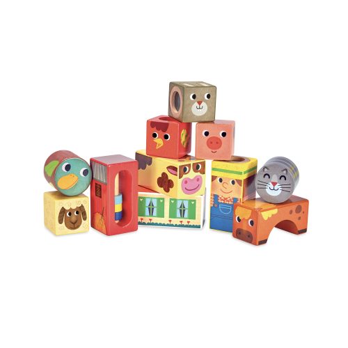 Cube sonore de la ferme jeu de motricité revendeur officiel VILAC jouet en bois magasin de jouet saint pierre 97410 La Réunion 974