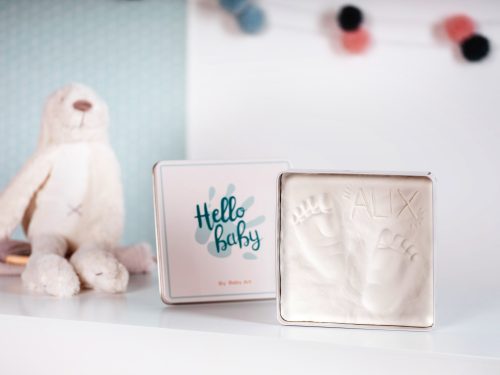 Kit d'empreinte carré MAGIC BOX HELLO BABY Kit souvenir pour bébé magasin de puériculture boutique de bébé saint pierre reunion 974