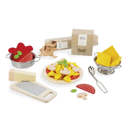 pasta mix Kit de cuisine pour pâtes ustensile de cuisine accessoires marchandes revendeur officiel JANOD jouet en bois magasin de jouet saint pierre 97410 La Réunion 974