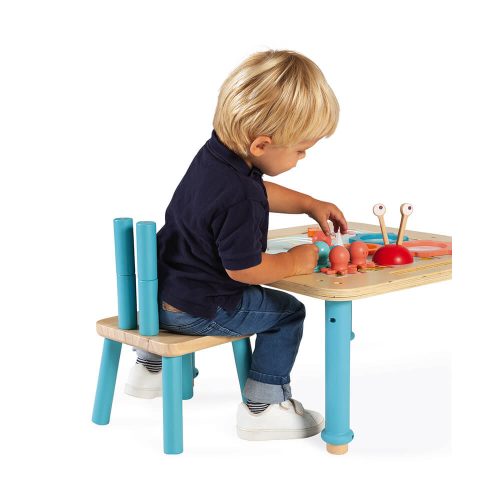 chaise évolutive chaise tabouret enfant revendeur officiel JANOD jouet en bois magasin de jouet saint pierre 97410 La Réunion 974