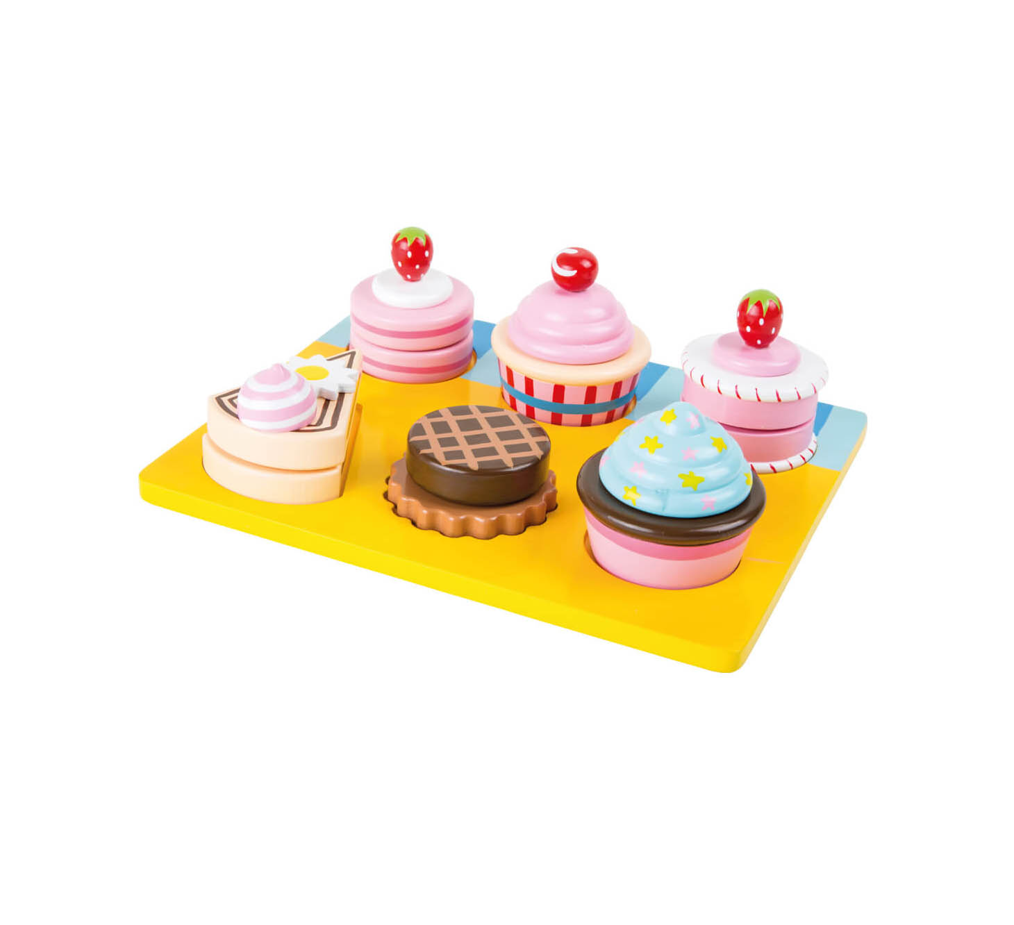 Erzi Set De Pâtisserie Jouet En Bois – 8 Accessoires – Dînette Enfant – Fabrication Allemande