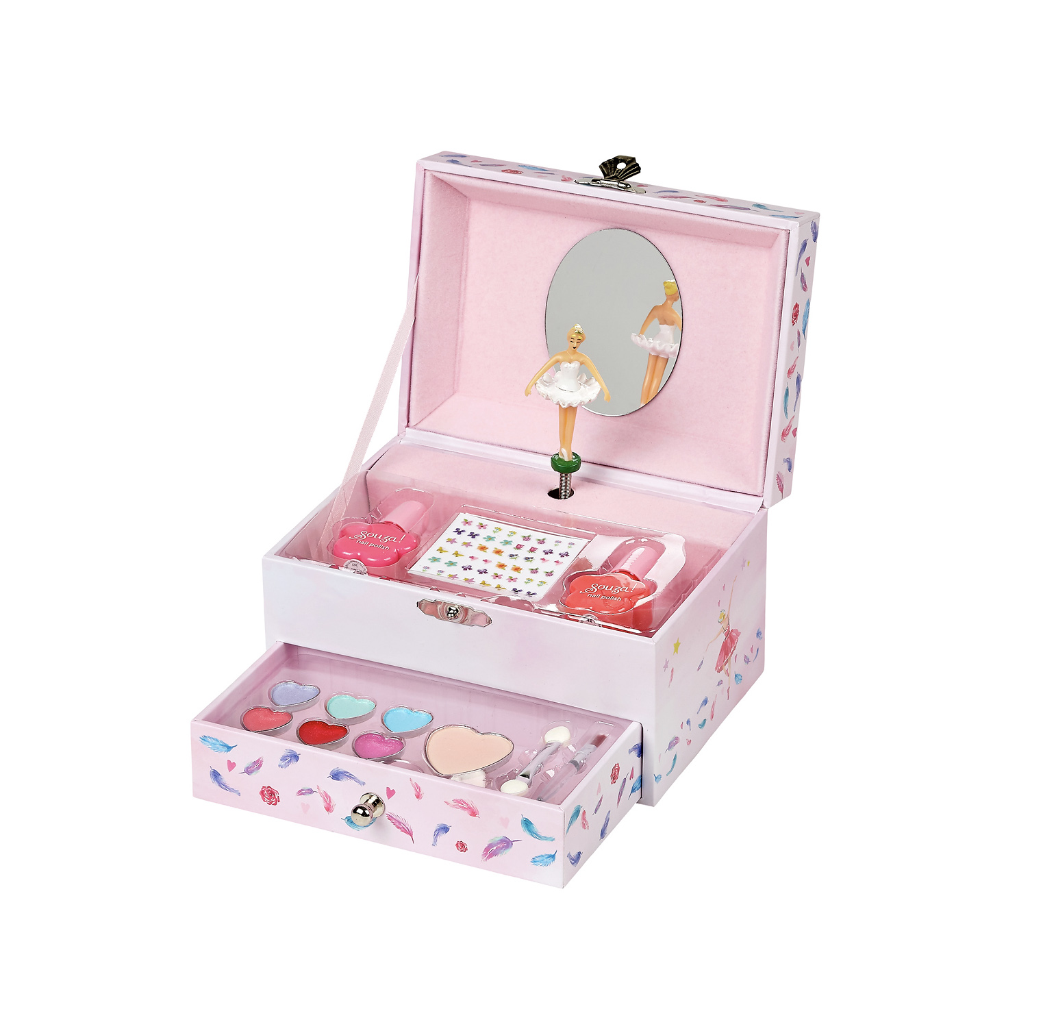Boîte à Bijoux Musicale Sirène Violette Pour Filles 3-10 Ans – Avec Collier Et Bracelet Licorne, Cadeau Magique Anniversaire Enfant