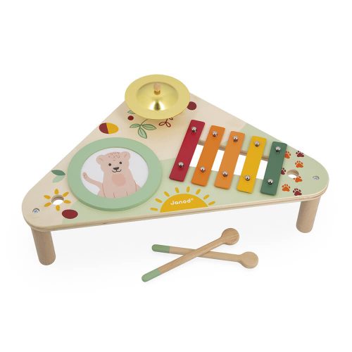 Table musicale Sunshine instrument de musique enfant éveil musical revendeur officiel JANOD jouet en bois magasin de jouet saint pierre 97410 La Réunion 974