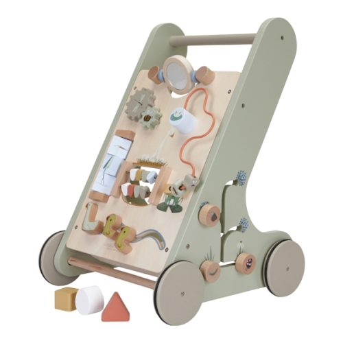 Chariot de marche avec blocs en bois LITTLE GOOSE en bois revendeur officiel LITTLE DUTCH magasin de jeux et jouets saint pierre reunion 974 97410 97400