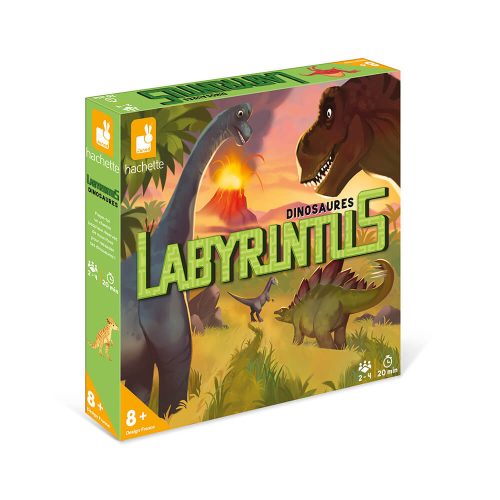 Labyrinthus Dinosaures jeu de parcours jeu de société revendeur officiel JANOD Magasin de jouet en bois 974 La Réunion St Pierre 97410
